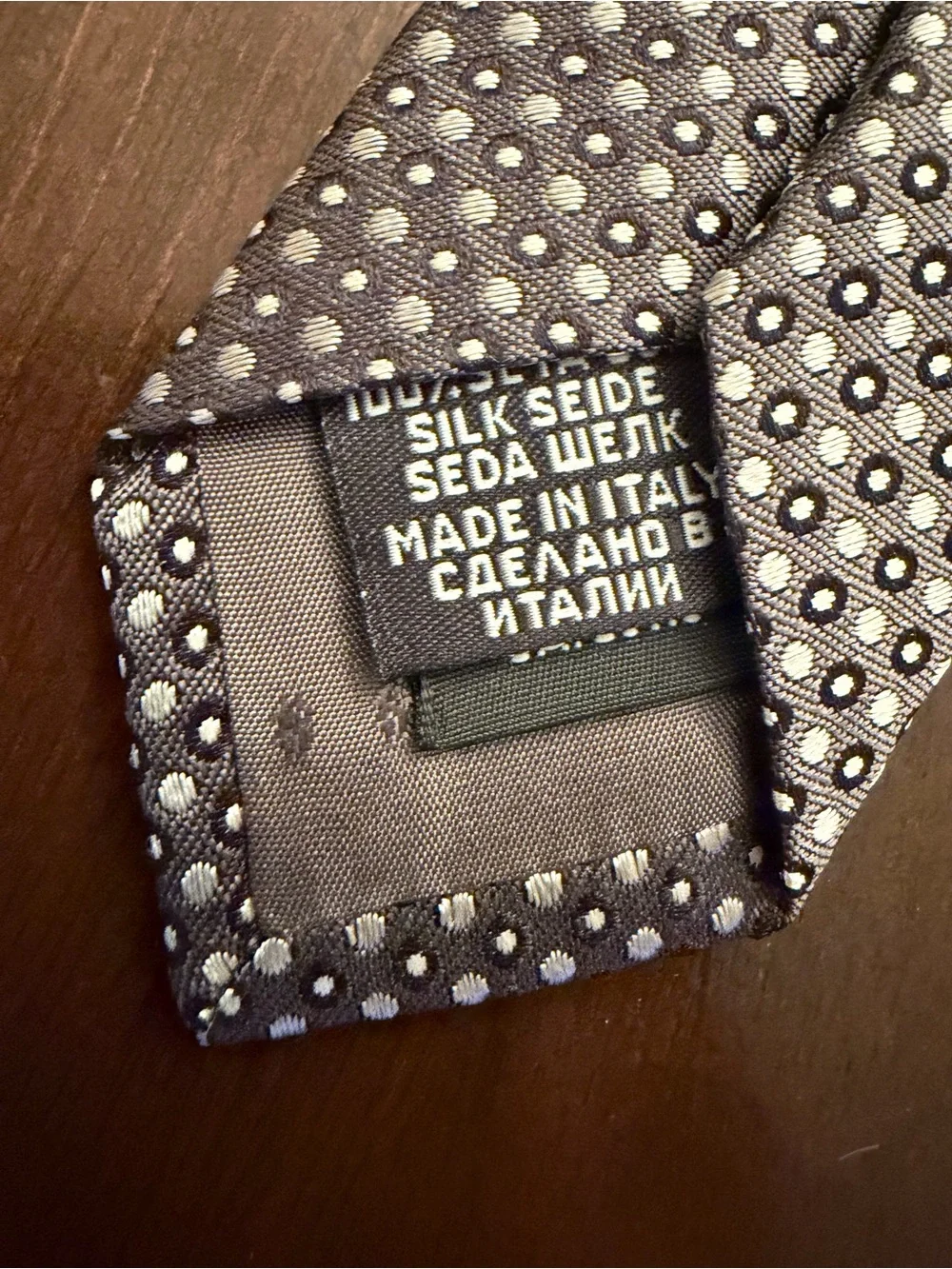 Hugo Boss Classic Men's Polka Dot Navy Tie 3” wide